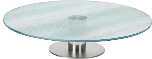 Galvog® Rotating Turntable Serving Tray | Revolving Cake Display Platter 30cm | Round Cake Cup Cake Decorating Stand