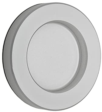 SOTECH Maniglia per porta scorrevole TEYO anodizzata argento Ø 70 x 10 mm autoadesiva (3M VHB) Maniglia per mobili in acciaio inox Maniglia per porta in vetro da incollare