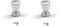 cyclingcolors 2 x Furniture Knobs Metal Chrome Satin 15 mm Silver Chrome Modern Cupboard Handles Drawer Knob