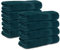 Komfortec 8er Handtücher 50x100 cm Set aus 100% Baumwolle, Frottee, Weich, Petrol