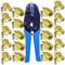 Wlauqueta 10 Pezzi Connettori Coassiali e Femmina SMA e Pinza Crimpatrice per Antenna WiFi SMA-RG174 RG316
