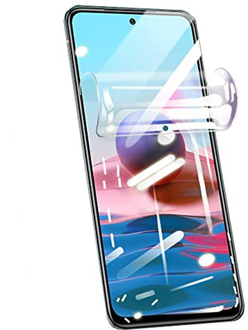 PORRVDP Pellicola in idrogel Protettiva per Xiaomi Redmi Note 9 PRO/Note 9S, 2 Pezzi Trasparente Morbido Protezioni per Lo Schermo [Non Vetro Temperato] [Alta Sensibilità] [Clear HD]