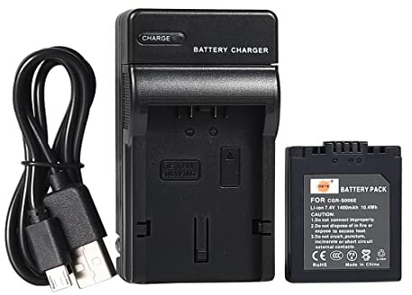 DSTE CGR-S006E Li-Ion Battery and Micro USB Charger Compatible for Panasonic S006E, CGR-S006, CGR-S006A/1B, CGA-S006E, CGA-S006, DMW-BMA7 and DMC-FZ28EFK,DMC-FZ28EFS, DMC-FZ18EB,DMC-FZ18EG,DMC-FZ18EGS