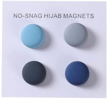 Katutude Magnetische Knopf 4 Pairs Hijab Magnetische Pins, Magnetische Schal Brosche, Magnetbroschen Handelt Keine Lochstifte Broschen Magnet für Muslimischen Schal/Hijab/Cardigan