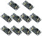 zalati Mini Boost Modulo 10pcs DC-DC 3.7V a 5-12V Step Up Board Power Converter con indicatore LED