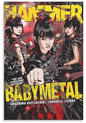 JEYUAN Kunstdruck Poster 50 * 70cm Senza Cornice Poster classico del cantante Babymetal Camera da letto di famiglia Poster di decorazione della camera da studio