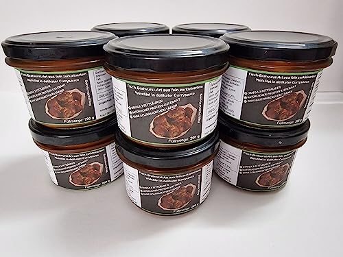 10er Marée - Currywurst-Art im Set - Fisch-Curry-Bratwurst-Art im Glas