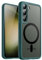 JETech Magnetisch Hülle für Samsung Galaxy S23+ / S23 Plus 5G 6,6 Zoll, Kompatibel mit MagSafe, Transluzente Matt Rückseite Stoßfeste Handyhülle (Nachtgrün)