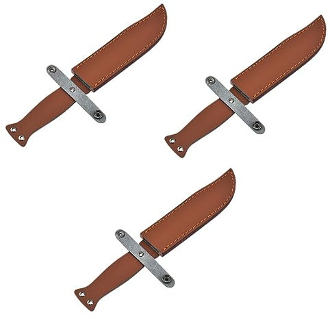 BESPORTBLE Hausversorgung 3 Stück Cutter Cover Camping Cutter Sleeve Set Cutter Schutzhülle Verbundleder Outdoor Cutter Protector Ledertasche Küchenbedarf Haushaltsprodukte