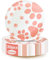 ATAMOW 50pcs Pink Paw Paper Plates, 7 In Disposable Pink Dog Paw Plates, Perfect for Birthday Parties, Animal Themed Parties