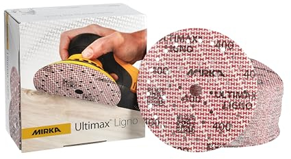 Mirka Ultimax Ligno Ø 150mm Schleifscheiben Klett Multifit/Korn 400/100 Stück/Multi-Lochung/zum Schleifen von Holzoberflächen