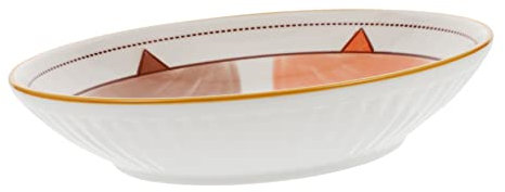 Zerodeko 1 Pc Assiette En Céramique Animalière Assiette Chat Planche à Assiette De Fruits En Céramique Assiette De Salade Assiettes En Porcelaine Conseil De Service Enfant Des Bonbons