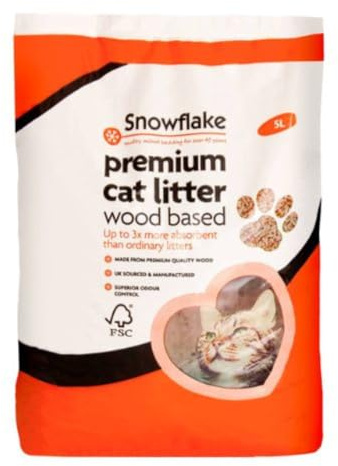Katzenstreu auf Holzbasis, Holzpellet, Katzenstreu, umweltfreundlich, biologisch abbaubar, 5 l, FabFinds Handschuhe (1)