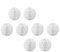 Activesale 8 Stück 7,6 cm Wabenbälle Partydekorationen hängende Blumenkugeln Decke Papier Pom Pom Ornamente für Hochzeiten, Geburtstagsfeiern, Weihnachten (weiß)