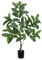 Arborus 93cm Tall Indoor Plant 3ft Artificial Ficus Tree Fake Silk Plants in Black Pots Large Artificial Green Plants Faux Trees for Home Office Bathroom Living Room Bedroom Decorations