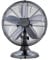 Good Housekeeping All-Metal 12 Retro Table Fan, Midnight Chrome
