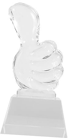 HANABASS Fußballtrophäe Mit Daumenförmiger Spielfigur Exquisiter Kristall Trophäenbecher Für Wettbewerb Kreatives Trophäenmodell Für Junge Mädchen Und Pausenspiele