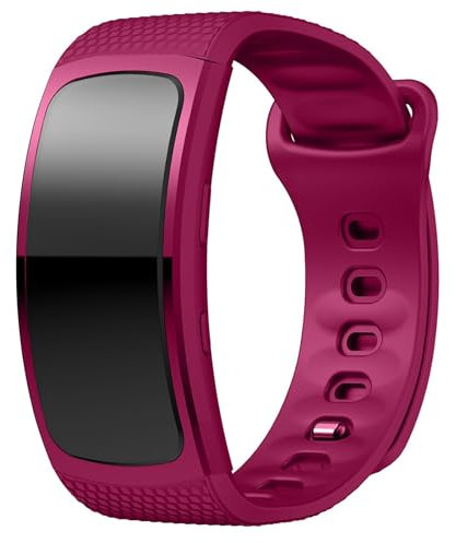 Correas compatibles con Samsung Gear Fit 2 Pro para mujeres y hombres, correa de repuesto ajustable de silicona deportiva para Gear Fit 2 Pro SM-R365 / Gear Fit 2 SM-R360