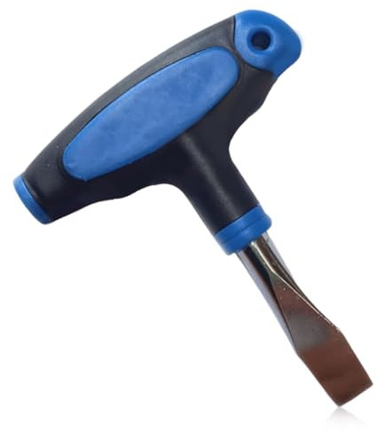 12mm T-Handle Flat Head Screwdriver – Ergonomic Plastic Handle, Easy to Use, Ideal for Film Sets – Blue & Black