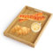 Bamboo Rectangular Serving Tray with Handles - Rustic Wooden Tray for Coffee, Tea & Snacks (38x25x4cm)