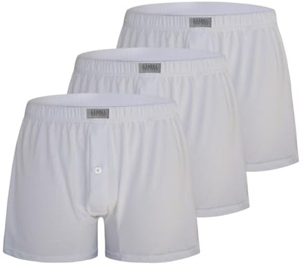 Liabel Boxer Uomo in Cotone Mercerizzato, Art. 940 3pz, Bianco XL
