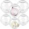 BAIFULAI 6 Stück Zwiebeldose, Frischhaltekugeln Knoblauch & Zwiebeln, Kühlschrank, Kunststoff, 7 & 9 cm Ø, transparent, Zwiebel Knoblauch aufbewahrung