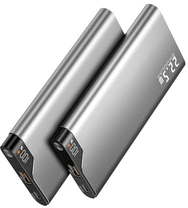 Kuulaa Power Bank 22.5W 10,000mAh Power Bank Fast Charging for iPhone 16/15/14/13/12/11 Samsung Xiaomi,iPad Pro, etc., Portable Charger with USB-C Output/Input External Battery