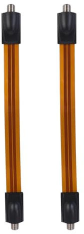 Namvo Cavo coassiale piatto di tipo F, 2 pezzi - finestra e porta F femmina a femmina compatibile con antenna TV