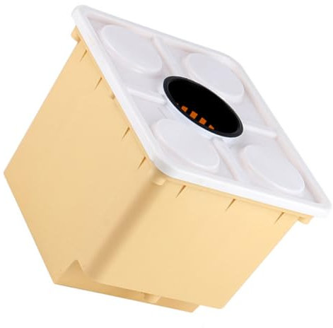 Milisten Scatola per piantare Vassoio per la Coltivazione delle Piante Vassoio di avviamento per piantine Coltivazione Indoor Verdure fresche pottd Secchio per piantare pp Beige