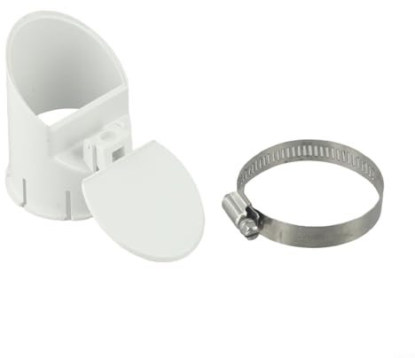 Entgoinggo Clapet anti-retour en PVC pour tuyau d'évacuation anti-odeurs et anti-insectes (110 mm)