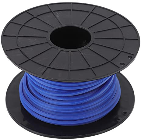 Beufee Ligne de Coupe-Bordures, 30M, épaisseur de 4,0 mm, Ligne de Coupe-Bordure carrée Robuste, Bobine en Nylon Bleu, chaîne de désherbage pour chaîne de Wacker de Mauvaises Herbes