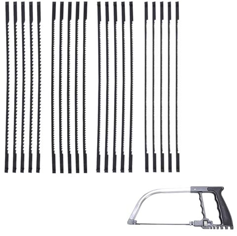 20 Pièces Lames De Scie À Chantourner, 10/15/18/24 Dents Accessoires De Scie A Chantourner Acier, Lames De Scie En Acier Carbone, Pour Scier Le Bois Le Plastique La Mousse Les Métaux Tendres