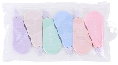 6 Stück Nachfüllbare Korrekturbandroller Weißes Korrekturband Insgesamt 24 M Zum Basteln Notieren Kartenmachen Scrapbooking