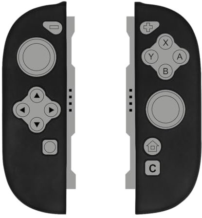 Konix Funda Protectora para mandos Joy-con Nintendo Switch 2 - Silicona - Antigolpes - Antirrayaduras - Antipolvo - Negro