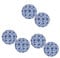 Lot de 6 lampes chinoises élégantes en porcelaine bleue et blanche à suspendre pour anniversaire, mariage, décoration de fête