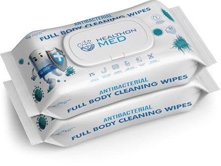 HEALTHONMED Antibacterial Full Body Wipes (Pack of 2)