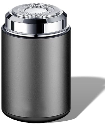 Rasierer Herren Elektrisch, Mini Elektrorasierer Herren, Wasserdichter Multifunktionaler Elektrischer Rasierer Herren,Tragbarer Stumm Waschbar Mini Elektrorasierer, Tiefenreinigung Shaver Men Grau