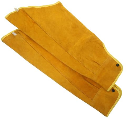 Homoyoyo 1 Par Manguito De Soldadura Protector Mangas De Aislamiento Accesorio De Ropa De Soldador Mangas De Brazo De Seguridad Para Soldadura Soldadores Manguitos De Soldadura Yellow Cuero