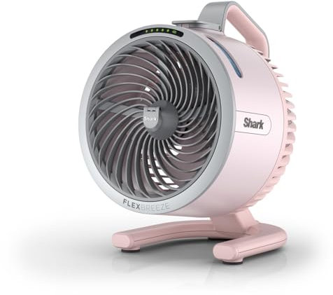Shark FlexBreeze HydroGo Cordless Fan, Powerful Portable Fan with Misting, Indoor & Outdoor Cooling, Quiet & Durable, Compact & Lightweight, Up to 20m Airflow, Quartz FA050UKPK