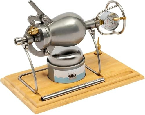 Máquina profesional para hacer palomitas de maíz con manómetro, mini cañón de palomitas de maíz de manivela, olla de palomitas de maíz de alta presión, máquina china de arroz inflado (268 ml)