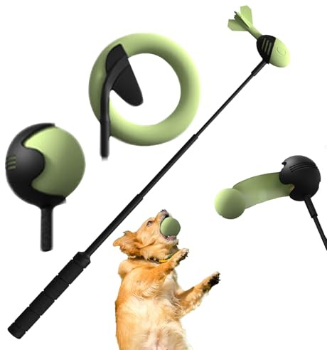Générique Puppy Hundespielzeug, Ballwerfer, interaktives Hundespielzeug, Starter, rutschfest, Ball, Ball, Ball, einziehbar, für große Hunde