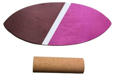 Fenteer Balance Board Trainingsgerät Core Strength Balance Board Indoor Surfbrett für Hockey Snowboarden Baseball, Mehrfarbig