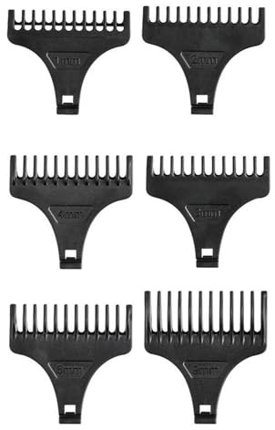 ZKUNL 6 Stk Haarschneidemaschine Aufsätze, Bartschneider Kämme, Kammaufsätze Set, Clipper Aufsätze für Haarschneider, Friseur Salon Werkzeug (1-4mm,6mm,9mm)