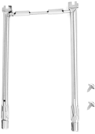 Gettimore Set di bruciatori a gas propano in acciaio inox 304 con tubo di controllo frontale compatibile con modelli Weber Spirit I e II serie 200, distribuzione uniforme del calore, include due