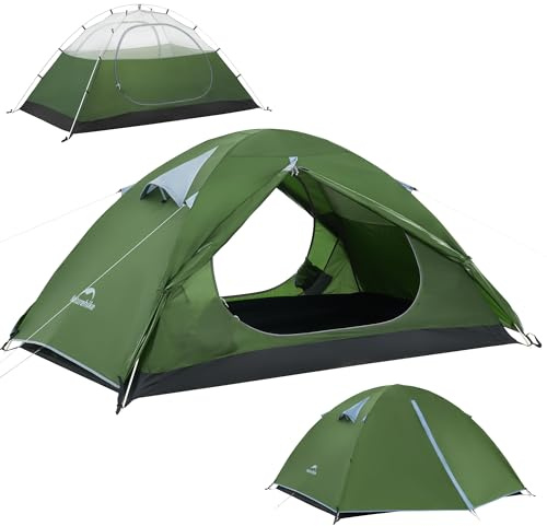 Naturehike Bleik Ultralight Kuppelzelt Wasserdicht (3000mm) Zelt 2-3 Personen Leichtes Zelte für Camping, Wandern & Trekking
