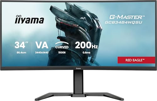 Iiyama G-Master Red Eagle Gcb3484wqsU-B2 - LeD-Monitor - Gaming - Gebogen - 86.4 Cm (34)