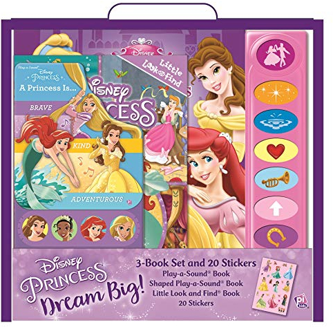 Disney Princess - Dream Big! 3 Book Set and 20 Stickers - PI Kids