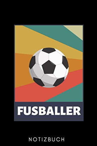 FUSSBALLER NOTIZBUCH: A5 Notizbuch KARIERT für Fussball Spieler | schönes Geschenk für Sportler Fussballer | Geburtstag | Fussballbuch |Trainingsbuch | Fussballtrainer