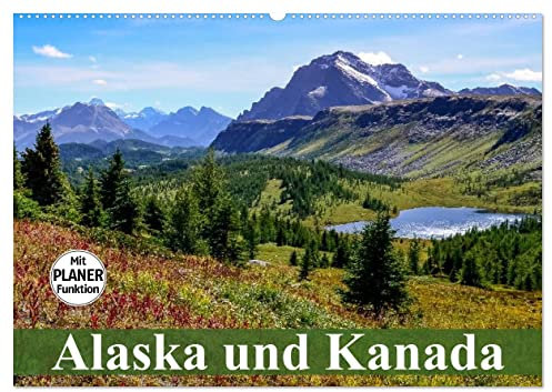 Alaska und Kanada (Wandkalender 2025 DIN A2 quer), CALVENDO Monatskalender: Die unberührte Natur und Tierwelt in Kanada und Alaska (CALVENDO Orte)