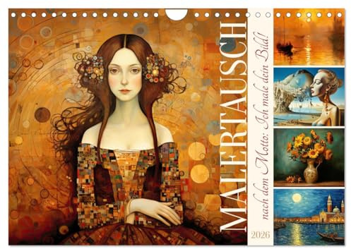Malertausch (Wandkalender 2026 DIN A4 quer), CALVENDO Monatskalender: Nach dem Motto: Ich male dein Bild! (CALVENDO Kunst)